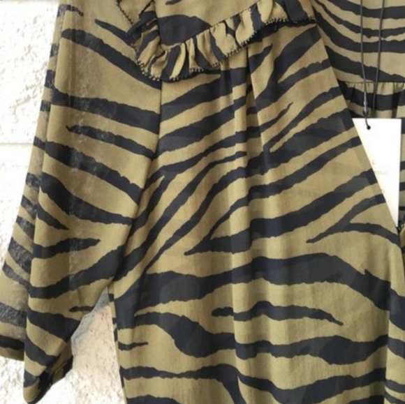 Veronica Beard Dakota Dress Olive size 2 - Picture 4 of 5